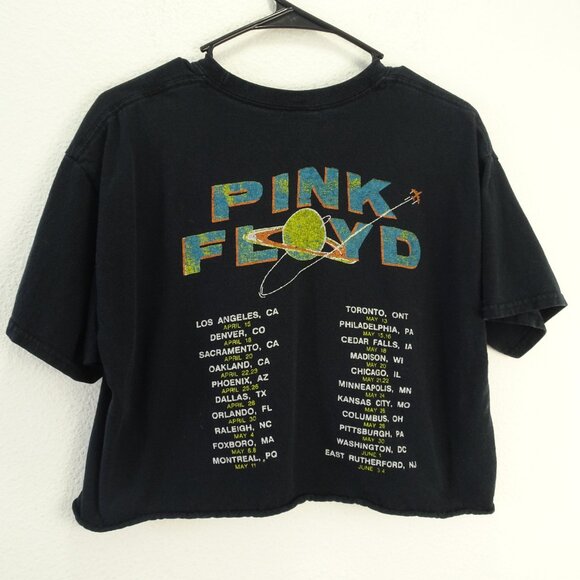 Pink Floyd Women's Crop Top T-Shirt Black Medium - Picture 3 of 6